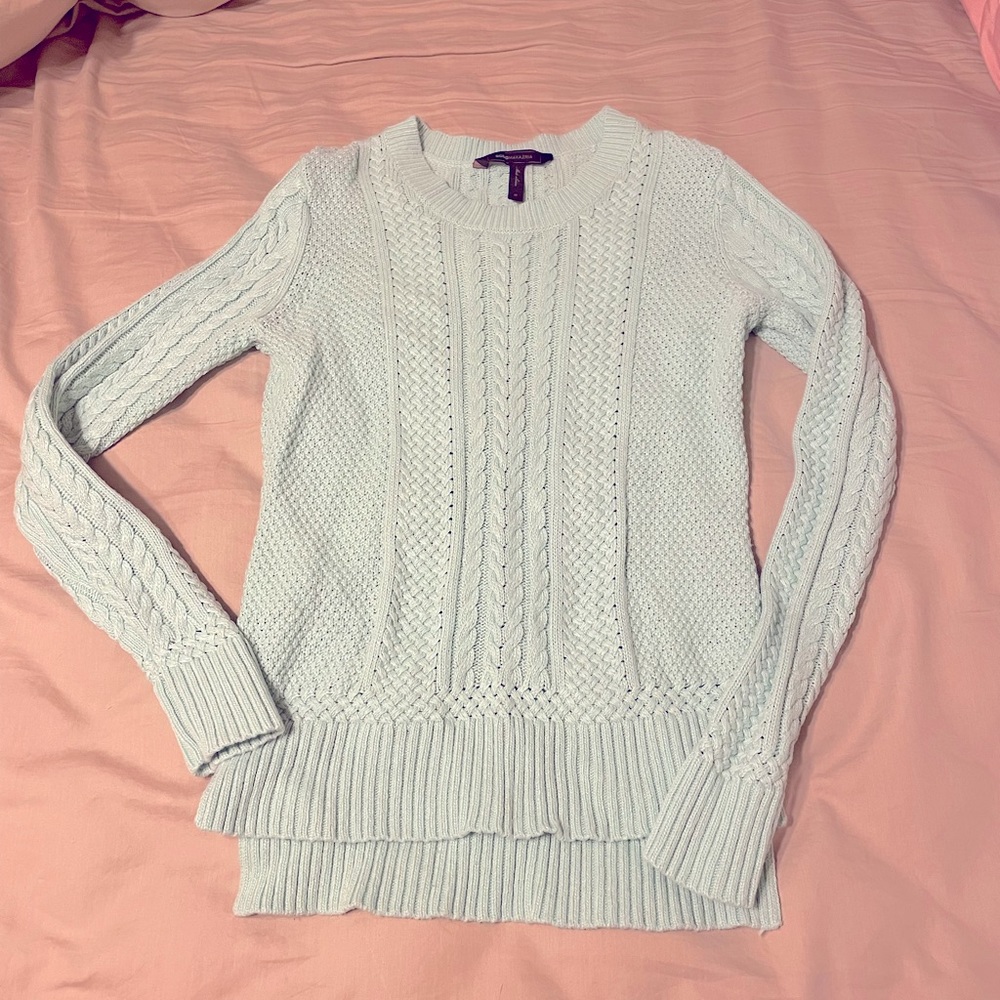 Light teal sweater